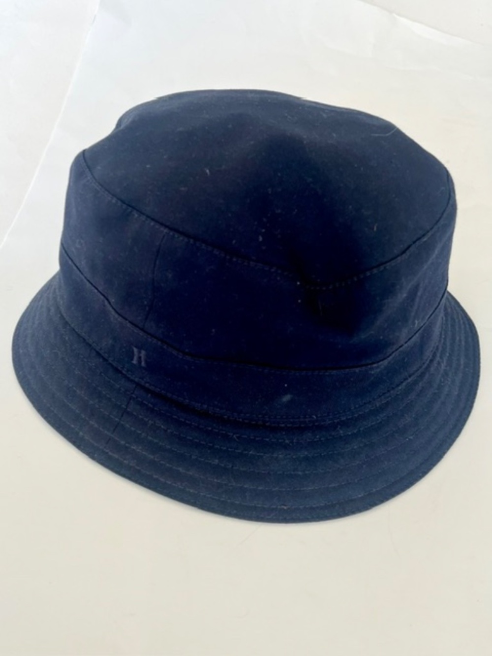 Hermes Navy Vintage Bucket Hat Size 59